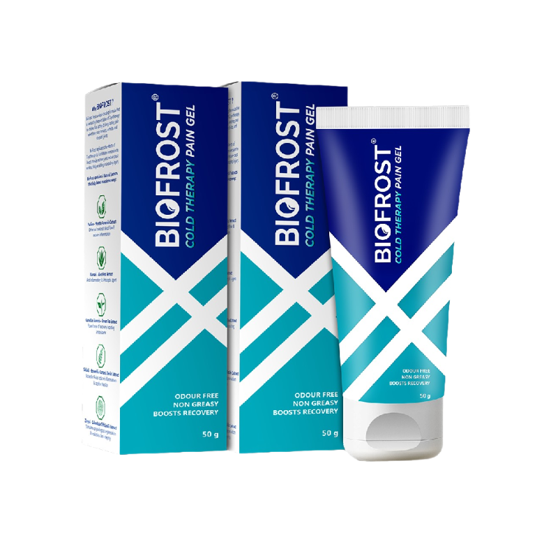 BioFrost Cold Therapy Pain Relief Gel – 50g – Fast-Acting, Non-Sticky Gel for Muscle, Joint, Back & Knee Pain – Quick Absorbing, Cooling Formula | All Natural Formula