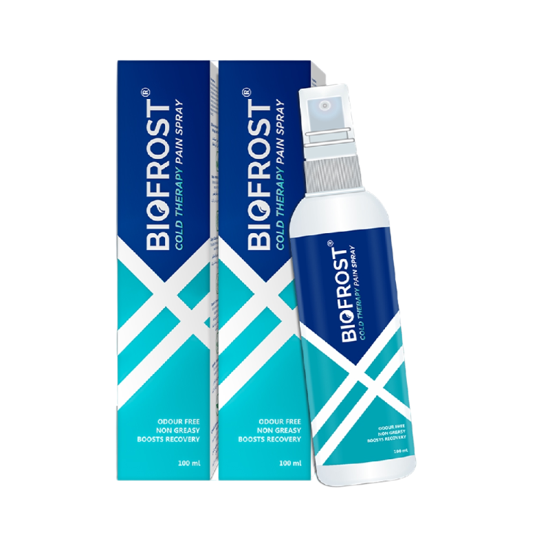 BioFrost Cold Therapy Pain Relief Spray – 100ml – Fast Cooling Relief for Muscle, Joint, Back & Knee Pain – Quick Absorbing, No-Mess Application | All Natural Formula