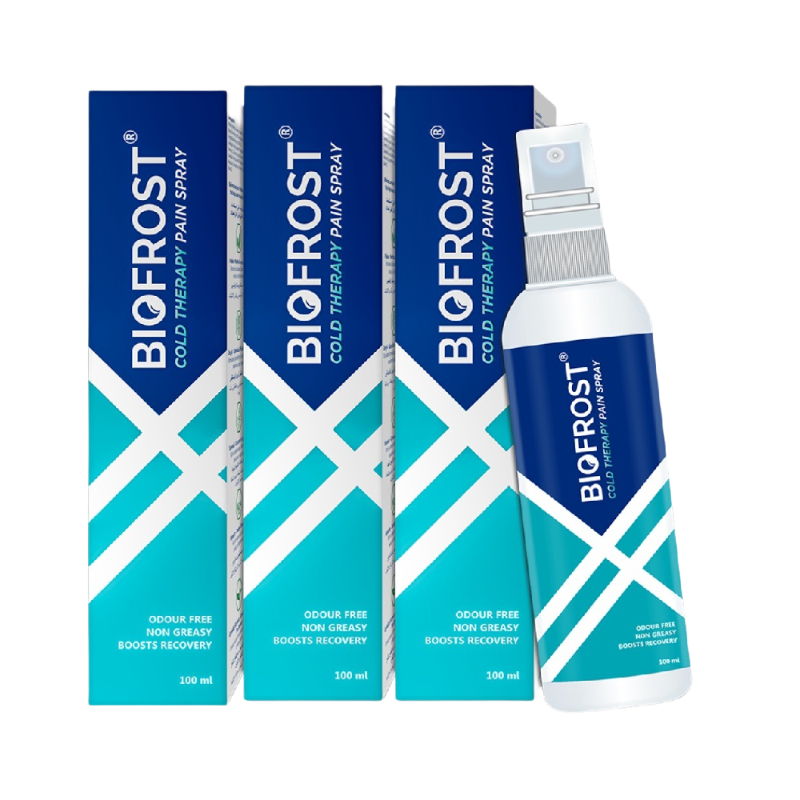 BioFrost Cold Therapy Pain Relief Spray – 100ml – Fast Cooling Relief for Muscle, Joint, Back & Knee Pain – Quick Absorbing, No-Mess Application | All Natural Formula