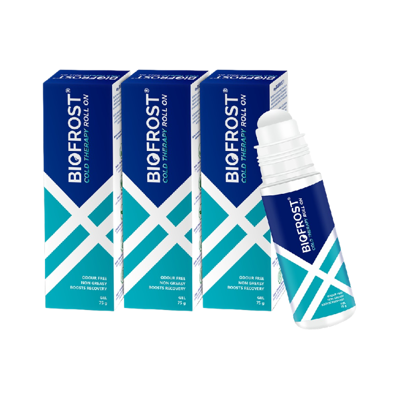 BioFrost Cold Therapy Pain Relief Roll-On – 75g – Targeted Cooling Relief for Muscle, Joint, Neck & Back Pain – Easy Roll-On, No Mess | All Natural Formula