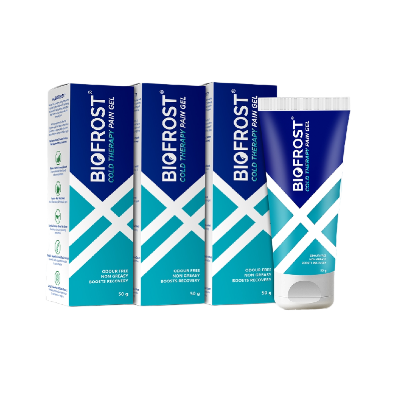 BioFrost Cold Therapy Pain Relief Gel – 50g – Fast-Acting, Non-Sticky Gel for Muscle, Joint, Back & Knee Pain – Quick Absorbing, Cooling Formula | All Natural Formula
