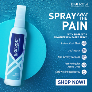 BioFrost Cold Therapy Pain Relief Spray – 100ml – Fast Cooling Relief for Muscle, Joint, Back & Knee Pain – Quick Absorbing, No-Mess Application | All Natural Formula