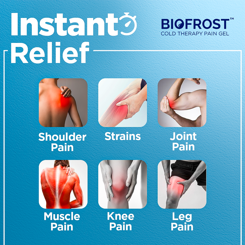 BioFrost Cold Therapy Pain Relief Spray – 100ml – Fast Cooling Relief for Muscle, Joint, Back & Knee Pain – Quick Absorbing, No-Mess Application | All Natural Formula