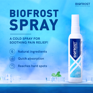 BioFrost Cold Therapy Pain Relief Spray – 100ml – Fast Cooling Relief for Muscle, Joint, Back & Knee Pain – Quick Absorbing, No-Mess Application | All Natural Formula