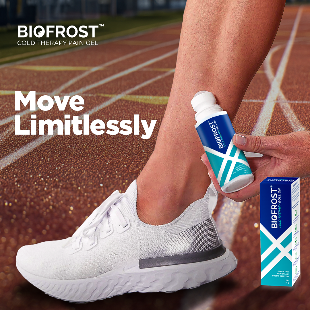BioFrost Cold Therapy Pain Relief Roll-On – 75g – Targeted Cooling Relief for Muscle, Joint, Neck & Back Pain – Easy Roll-On, No Mess | All Natural Formula