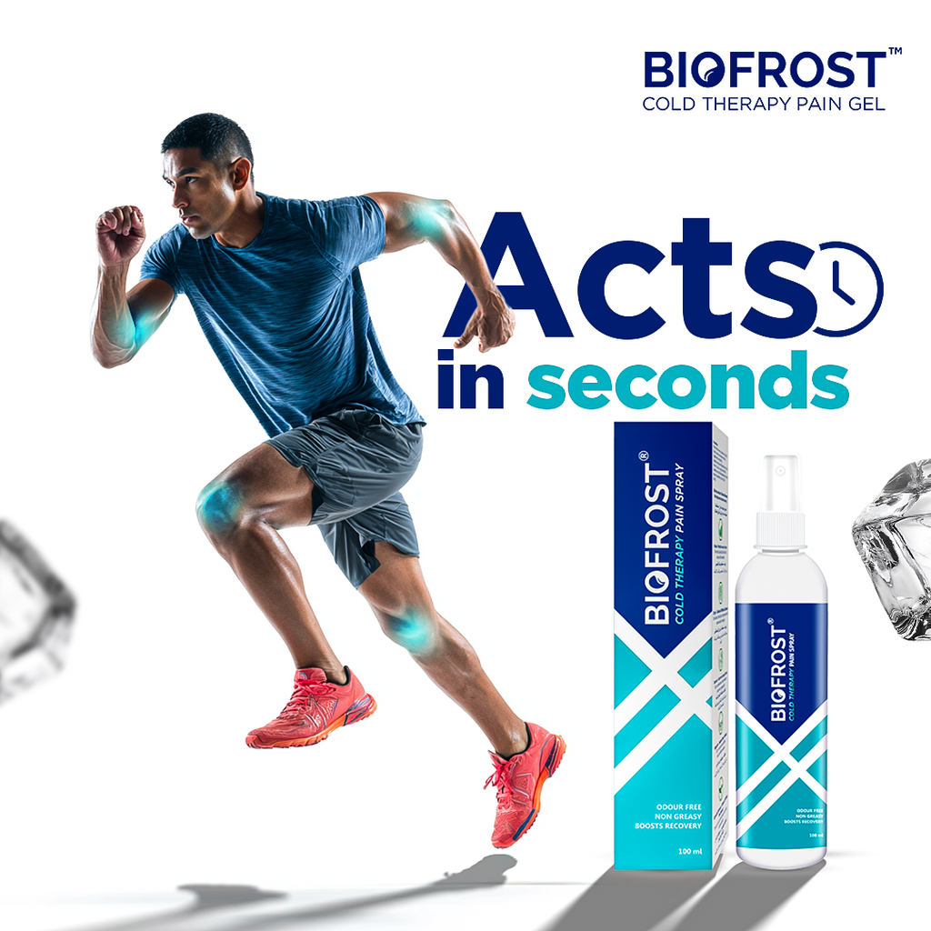 BioFrost Cold Therapy Pain Relief Spray – 100ml – Fast Cooling Relief for Muscle, Joint, Back & Knee Pain – Quick Absorbing, No-Mess Application | All Natural Formula