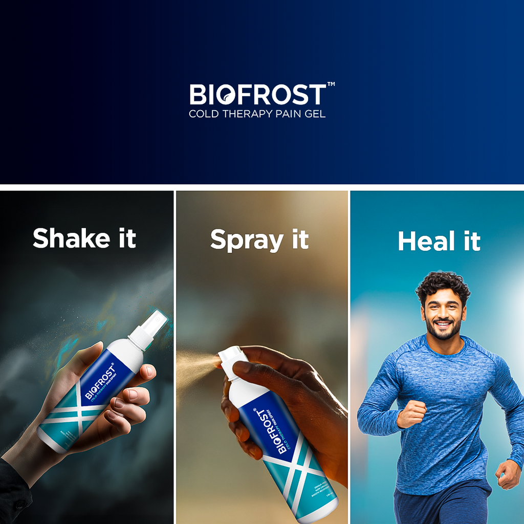 BioFrost Cold Therapy Pain Relief Spray – 100ml – Fast Cooling Relief for Muscle, Joint, Back & Knee Pain – Quick Absorbing, No-Mess Application | All Natural Formula