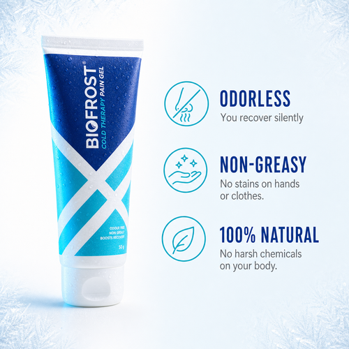 BioFrost Instant Cooling Gel (50g) – Deep Cooling for Tired Muscles Recovery & Movement