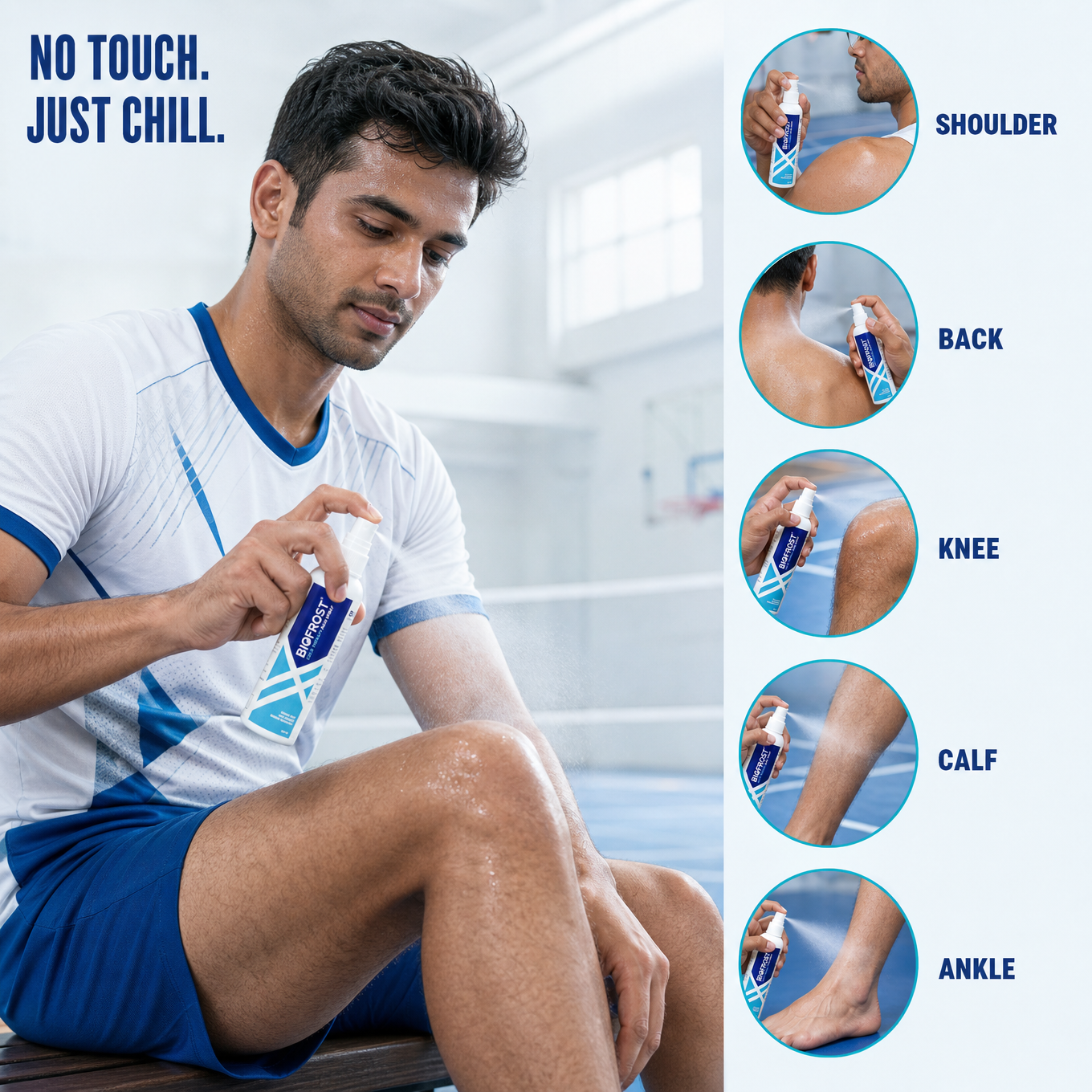 BioFrost Instant Cooling Spray – Cooling Mist for Tired Muscles Recovery & Movement
