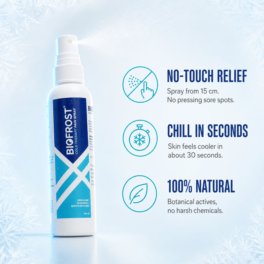 BioFrost Instant Cooling Spray – Cooling Mist for Tired Muscles Recovery & Movement