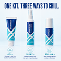 BioFrost Instant Cooling Trio – Spray, Gel & Roll-On with Natural Botanicals Support