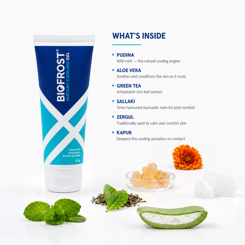BioFrost Instant Cooling Gel (50g) – Deep Cooling for Tired Muscles Recovery & Movement