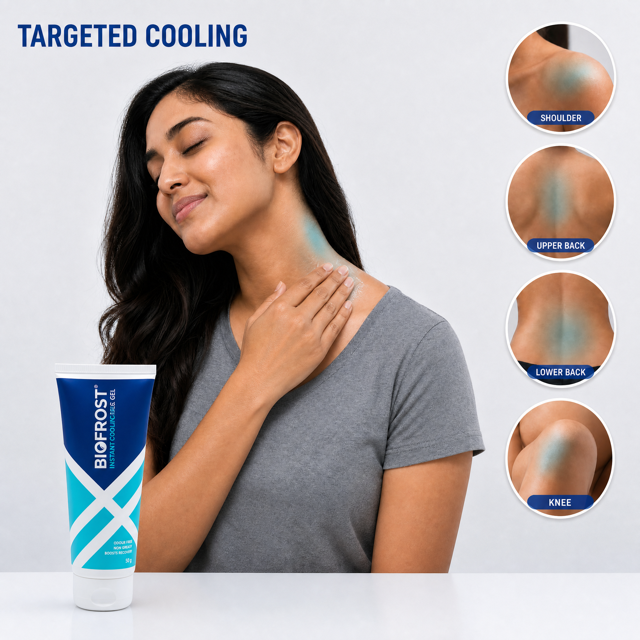 BioFrost Instant Cooling Gel (50g) – Deep Cooling for Tired Muscles Recovery & Movement
