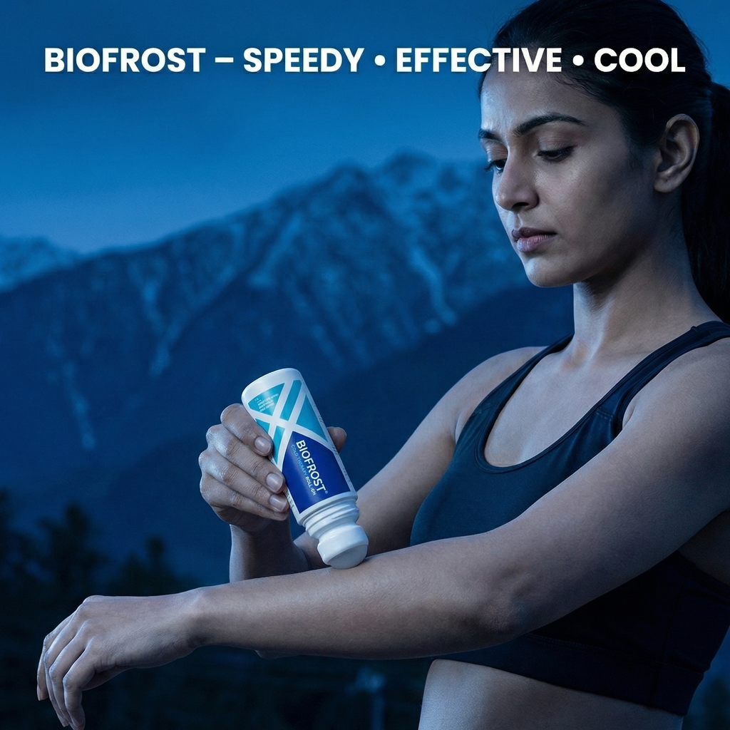 BioFrost Pain Relief Cooling Roll-On (75g) – Targeted Cold Therapy Stick for Muscles & Joints