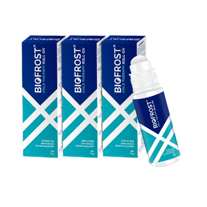 BioFrost Fast Acting Pain Relief Roll On | Advanced Cold Therapy Formula |Pack of 3 | 75 GM