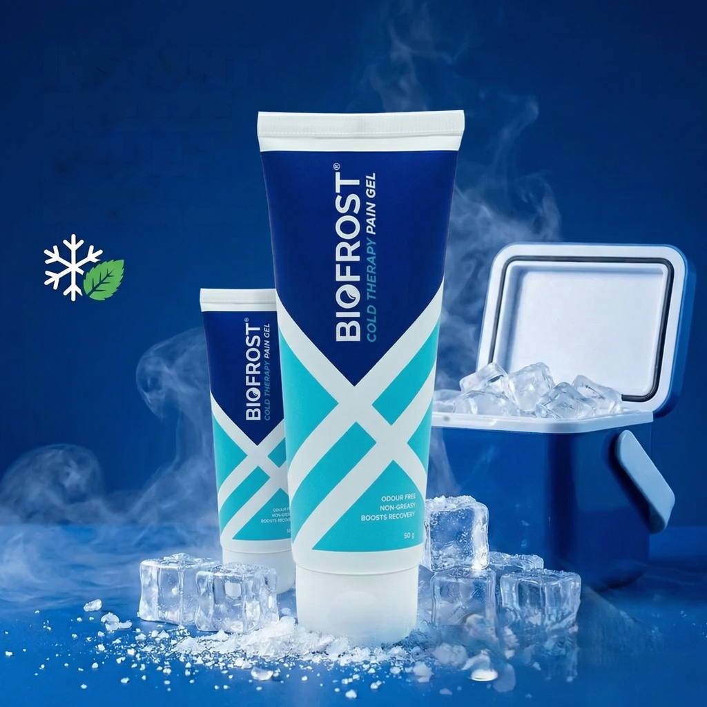 BioFrost Pain Relief Gel (50g) – Deep Cooling Gel for Muscles, Joints & Back | Fast-Absorbing, Non-Sticky Formula