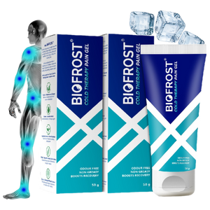 BioFrost Cold Therapy Pain Relief Gel – 50g – Fast-Acting, Non-Sticky Gel for Muscle, Joint, Back & Knee Pain – Quick Absorbing, Cooling Formula | All Natural Formula