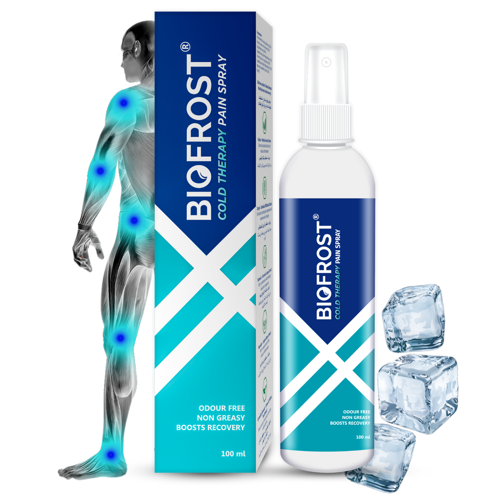 BioFrost Cold Therapy Pain Relief Spray – 100ml – Fast Cooling Relief for Muscle, Joint, Back & Knee Pain – Quick Absorbing, No-Mess Application | All Natural Formula